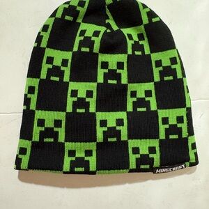 Mindcraft green and Black Creeper Beanie